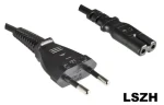MicroConnect Power Cord LSZH EU C - C7 1.8m čierna (PE030718LSZH)