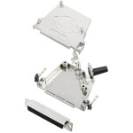 TRU COMPONENTS TCD45ZF37HDS62K 7709916 sada D-SUB zásuvková lišta 45 ° Pólov: 62 spájkovaný 1 ks; 7709916