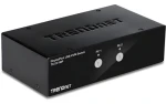 Trendnet TK-241DP / KVM prepínač / DisplayPort 1.2 / 4K UHD / USB Hub / Audio (TK-241DP)