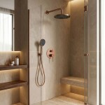 REA - Podomietková sprchová sada Foster Brush Copper + BOX REA-P7621