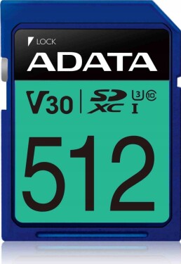 ADATA Premier Pro SDXC 512 GB Class 10 UHS-III/U3 V30 (ASDX512GUI3V30S-R)
