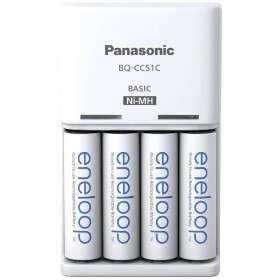 Panasonic Basic BQ-CC51 + 4x eneloop AA sieťová nabíjačka NiMH micro (AAA), mignon (AA); 52051E40