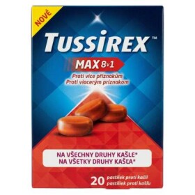 TUSSIREX Max 8v1 pastilky proti kašľu 20 ks