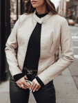 SKINVEX dámska prechodná kožená bunda béžová FashionStreet TY4744 XL