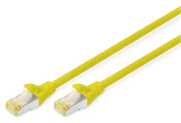 Digitus CAT 6A S/FTP patch kábel žltý / Patch kábel / RJ45 / 1 m / AWG 26/7 / LSZH (DK-1644-A-010/Y)