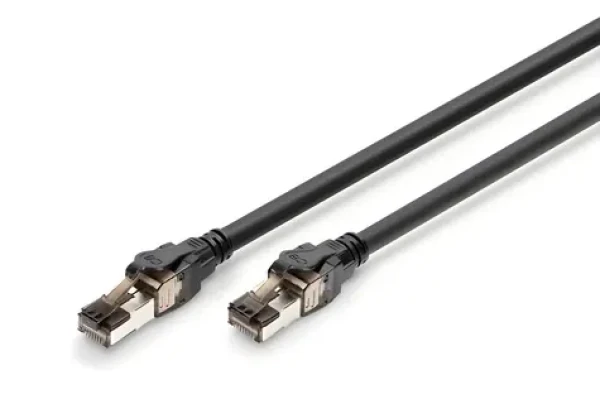 Digitus CAT 8.1 čierna / Patch kábel / S/FTP / AWG 24/7 / 0,5 m (DK-1843-005)