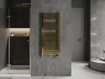 MEXEN - Plutón vykurovací rebrík/radiátor 1200 x 500 mm, 487 W, zlatá W106-1200-500-00-50