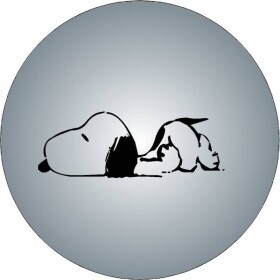 Jedlý papier, ležiaci Snoopy, čiernobiela ilustrácia, 19,5 cm - Pictu Hap