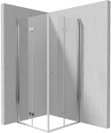 DEANTE - Sprchovací kút Kerria Plus chróm, štvorcová, 90x90 cm KKN0X09X09