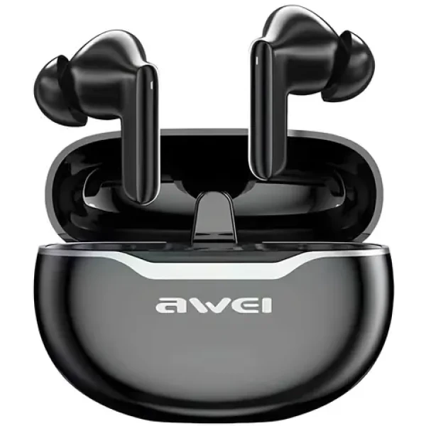 AWEI T50 ENC čierna / Bezdrôtové slúchadlá / do uší / ENC / Bluetooth 5.3 / IPX6 / dobíjacie púzdro (T50 ENC)