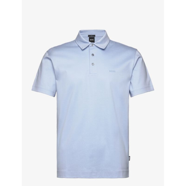 Pánske modré polo tričko BOSS Palosh 30 AZZURRO slim fit (50471335-450) 3XL