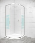 Sprchovací kút štvrťkruh 80x80 cm SAT TEX SIKOTEXS80CRS SIKOTEXS80CRS