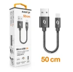 Aligator Dátový kábel Premium 2A / Micro USB 50cm čierny (DATKP35)