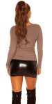 Trendy Koucla pullover with wrap-look Einheitsgroesse