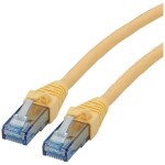 Roline 21.15.2721 RJ45 sieťové káble, prepojovacie káble CAT 6A U/UTP 1.00 m žltá netienený, bez halogénov, samozhášavý 1 ks; 21.15.2721