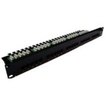 DIGITUS Patch panel, CAT5E, 19 , 24xUTP RJ45, čierna