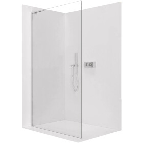 CERANO - Sprchová zástena Walk-in Onyx L-ľavá vzpera - 8 mm - chróm, transparentné sklo - 50x200 CER-8050BD883