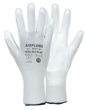 Rukavice Cofra Airplume - biele Farba: Biela, Veľkosť rukavíc: 7, 1 ks