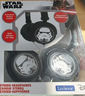 Lexibook Star Wars Stormtrooper čierna / Slúchadlá / drôtové / skladacie / limit hlasitosti (HP015SW)
