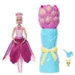 Mattel Bábika Barbie Petal Pop JMF57 Kvetinové prekvapenie ružový tulipán