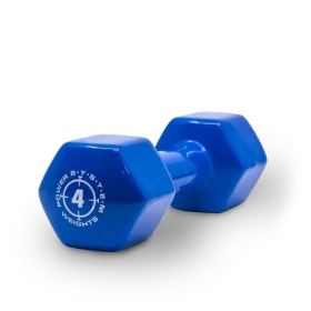 Power System Vinyl Dumbell 4 kg blue (14688)