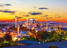 ENJOY Puzzle Hagia Sofia pri západe slnka, Istanbul