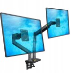 Fiber Novelty Uchwyt biurkowy na 2 monitory 22" - 32" (G35)