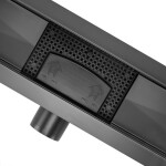 REA - Odtokový žľab 100 Pure Neox - matný čierny REA-G6605