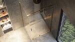 REA/S - Sprchová kabína Montana Gold Brush 100x90 KPL-K2508