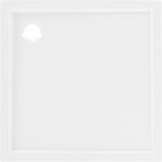 MEXEN - Flow Sprchová vanička štvorcová slim 80 x 80, biela lesk 46S108080