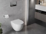 MEXEN - Egg Závesná WC misa vrátane sedátka s slow-slim, Duroplastu, biela 30245000
