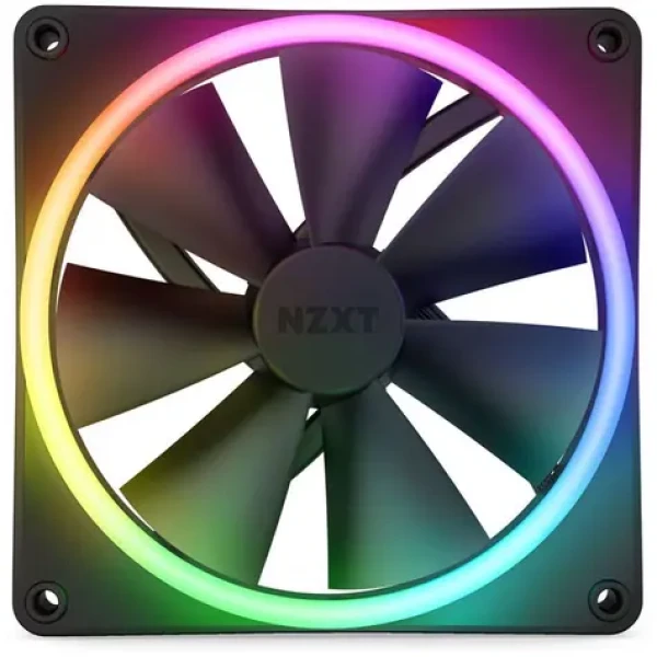NZXT F140 RGB DUO 2ks čierna / 140mm / Fluid Dynamic Bearing / 1800 RPM / 84.75 CFM / 4-Pin PWM (RF-D14DF-B1)