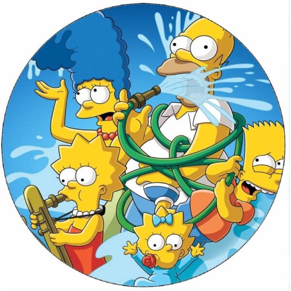 Jedlý papier Simpsonovci 19,5 cm - Pictu Hap - Pictu Hap