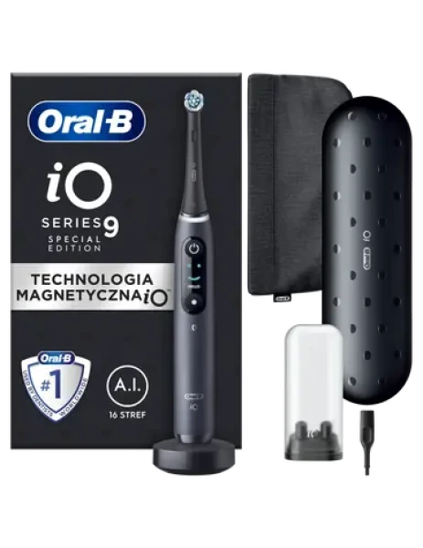 Oral-B iO9 Special Edition čierna / Elektrická zubná kefka / cestovné puzdro (iO9 Black)