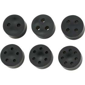 TRU COMPONENTS TC-MH18-2D203 tesniaca vložka s viacerými priechodmi M20 2 x 3.0 - 4.1 mm guma čierna 50 ks; TC-10820776