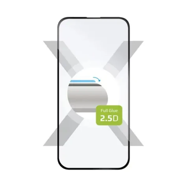FIXED Ochranné tvrdené sklo Full-Cover pre Apple iPhone 16 lepenie cez celý displej čiernej (FIXGFA-1400-BK)