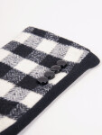 Dámske rukavice RES-0092K-345C Black with white - Yoclub 23 cm černá s bílou