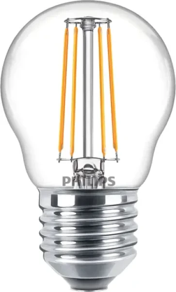 Philips CorePro LEDLuster P45 E27 4,3W číra / LED žiarovka / 470lm / 2700K / F (SKL000384166)