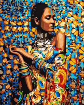 ASTRA Maľovanie podľa čísel: V septembri India, plátno na ráme 40x50 cm