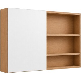 CERANO - Kúpeľňová zrkadlová skrinka Orea - dub medový - 100x65x15 CER-661936