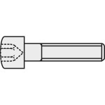 TOOLCRAFT 839665 skrutky s valcovou hlavou M2.5 12 mm vnútorný šesťhran DIN 912 ocel 8,8 očernetý 20 ks; 839665