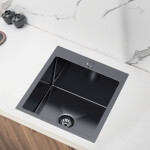 VELAZO Jednokomorový oceľový drez 40 x 50 cm PVD grafit, Velazo VELAZ4050B
