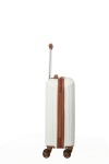 Palubný kufor 55x40x20 Travelite Bali S White/Cognac
