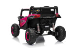 Mamido Mamido Elektrické autíčko Buggy Madman ružové | UTV-MX 4x4 | EVA kolesá | 12V 10Ah | EKO koža