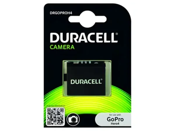 Duracell / Akumulátor pre GoPro Hero 4 / Li- ION / 1160 mAh / čierna (DRGOPROH4)