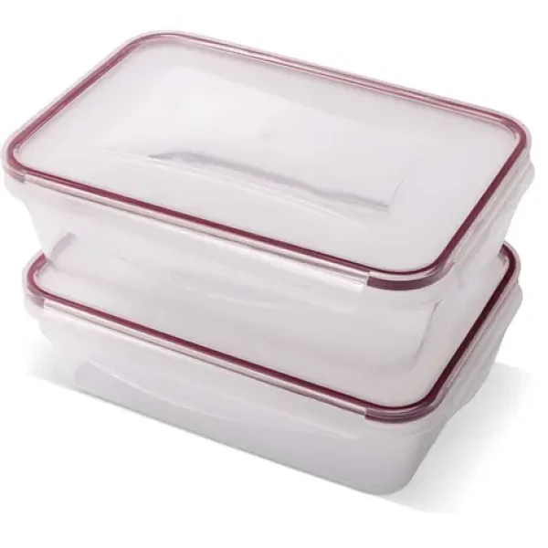Lamart LT6063 číra / Set dóz na potraviny / 2× 1350 ml / plast / vzduchotesné / -20 až 110 °C (8590669401499)
