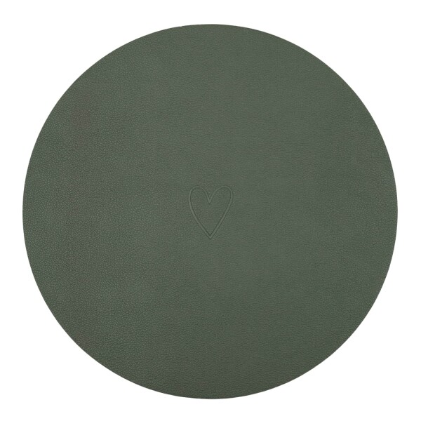 Eulenschnitt Obojstranné prestieranie Heart Green Ø 35 cm