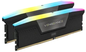 Corsair Vengeance RGB 64GB (2x32GB) 6000MHz čierna / DDR5 / PC5-48000 / CL40-50-50-96 / 1.35V (CMH64GX5M2D6000C40)