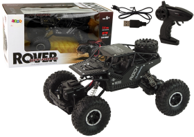 Mamido Elektrické autíčko RC Rover 1:16 Čierny diaľkovo ovládaný na ovládači