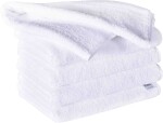 EMI Sada uteráky a osušky bavlnené biele 4 ks 50 x 90 cm + 2 ks 70 x 140 cm